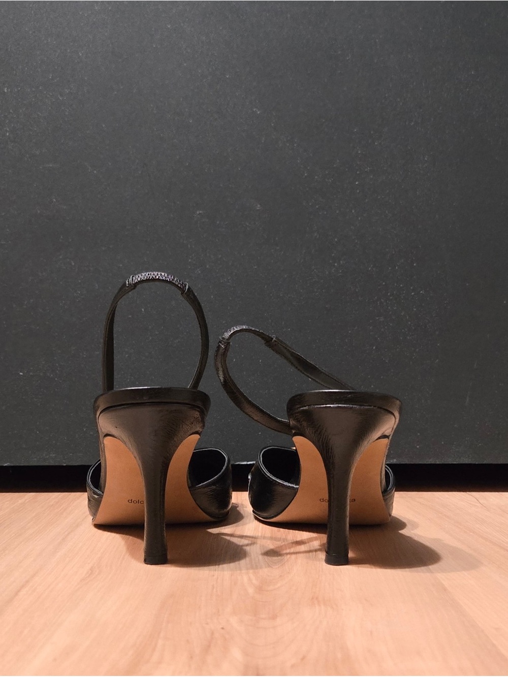 dolce vita | haylee slingback pump | pointed toe | low heel | gold | US 12 - Picture 4 of 11
